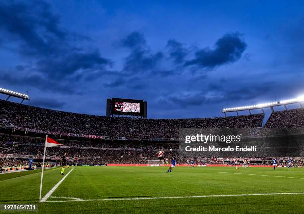 General view of Estadio Mas Monumental Antonio Vespucio Liberti during a Copa de la Liga 2024 group A match between River Plate and Velez Sarsfield...