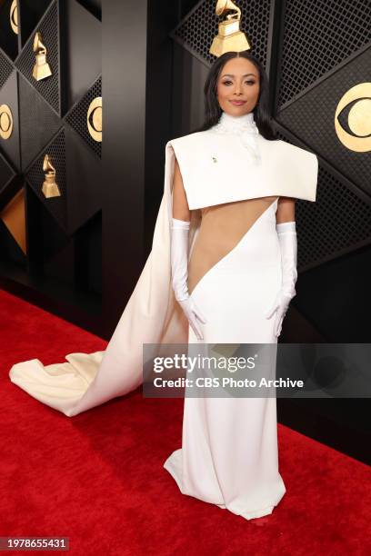 Kat Graham arrives at The 66th Annual Grammy Awards, airing live from Crypto.com Arena in Los Angeles, California, Sunday, Feb. 4 on the CBS...