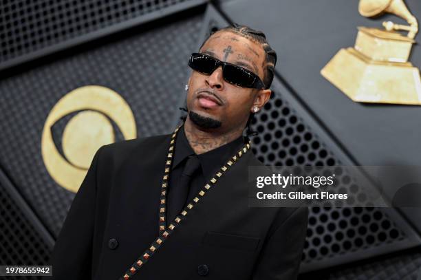 Savage at the 66th Annual GRAMMY Awards held at Crypto.com Arena on February 4, 2024 in Los Angeles, California.