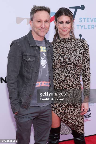 Breckin Meyer and Kelly Rizzo at the 5th Jam for Janie GRAMMY Awards Viewing Party held at the Hollywood Palladium on February 4, 2024 in Los...
