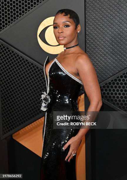 Actress/singer Janelle Monae arrives for the 66th Annual Grammy Awards at the Crypto.com Arena in Los Angeles on February 4, 2024.