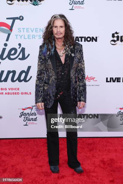 Steven Tyler at the 5th Jam for Janie GRAMMY Awards Viewing Party held at the Hollywood Palladium on February 4, 2024 in Los Angeles, California.