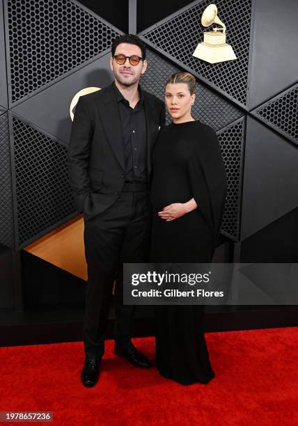 Elliot Grainge and Sofia Richie Grainge at the 66th Annual GRAMMY Awards held at Crypto.com Arena on February 4, 2024 in Los Angeles, California.