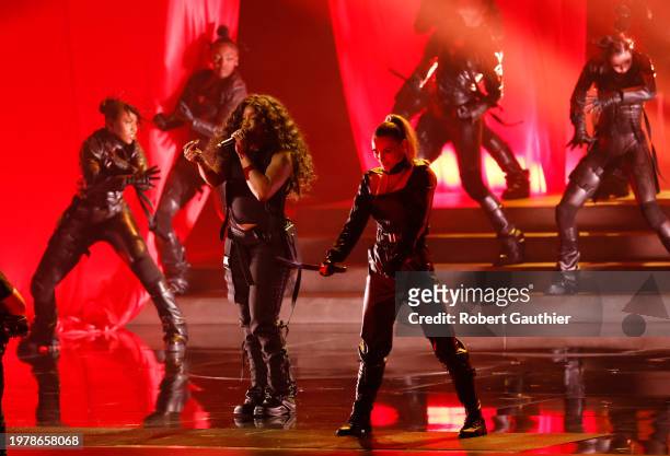 Los Angeles, CA SZA at the 66th Grammy Awards held at the Crypto.com Arena in Los Angeles, CA, Sunday, Feb. 4, 2024.