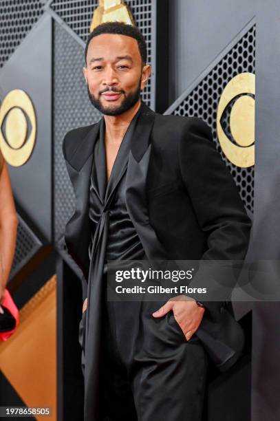 John Legend at the 66th Annual GRAMMY Awards held at Crypto.com Arena on February 4, 2024 in Los Angeles, California.