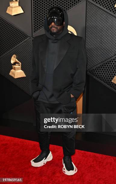 Rapper will.i.am arrives for the 66th Annual Grammy Awards at the Crypto.com Arena in Los Angeles on February 4, 2024.