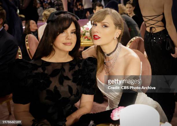 Lana Del Rey and Taylor Swift behind the scenes at The 66th Annual Grammy Awards, airing live from Crypto.com Arena in Los Angeles, California,...