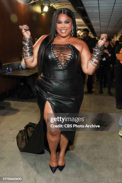 Lizzo at The 66th Annual Grammy Awards, airing live from Crypto.com Arena in Los Angeles, California, Sunday, Feb. 4 on the CBS Television Network.