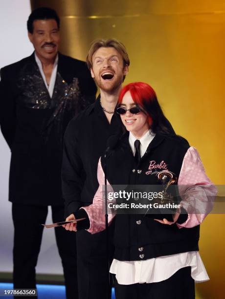 Los Angeles, CA Billie Eilish and Finneas at the 66th Grammy Awards held at the Crypto.com Arena in Los Angeles, CA, Sunday, Feb. 4, 2024.