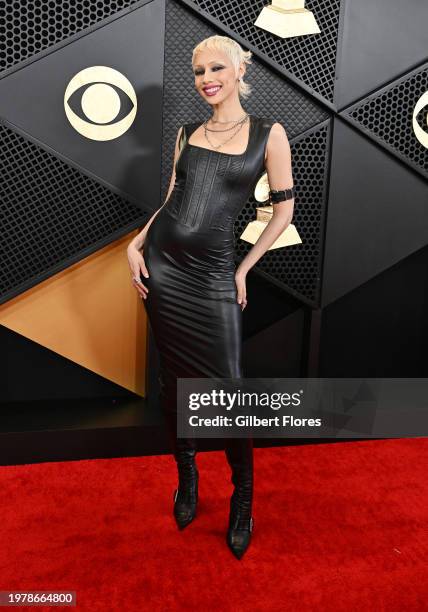 Jazelle Zanaughtti at the 66th Annual GRAMMY Awards held at Crypto.com Arena on February 4, 2024 in Los Angeles, California.