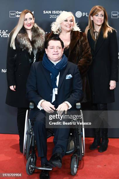 Vicente Ruiz "El Soro" and guests attend the Madrid photocall for "San Isidro 2024" at Las Ventas Bullring on February 01, 2024 in Madrid, Spain.