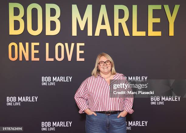 Lola Dubini attends the Paris Premiere of "Bob Marley: One Love" at Le Grand Rex on February 01 in Paris, France.