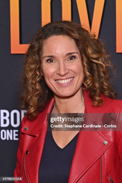 Marie-Sophie Lacarrau attends the "Bob Marley : One Love" premiere at The Grand Rex on February 01, 2024 in Paris, France.