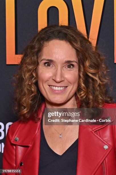 Marie-Sophie Lacarrau attends the "Bob Marley : One Love" premiere at The Grand Rex on February 01, 2024 in Paris, France.