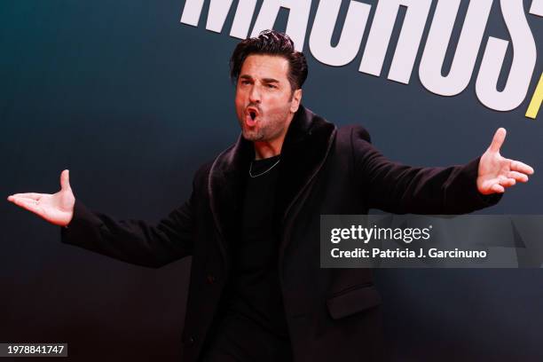 David Bustamante attends "Machos Alfa" Season 2 launch party at Florida Park on February 01, 2024 in Madrid, Spain.