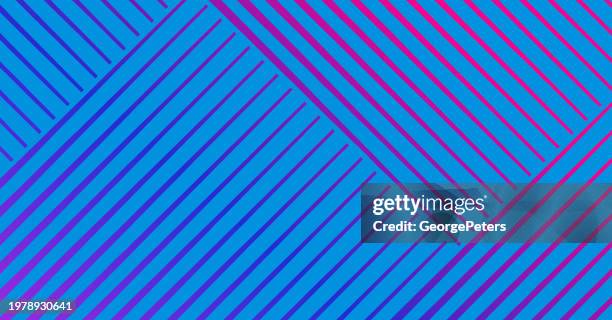 background with diagonal stripes and geometric shapes - angled perspective lines stock illustrations