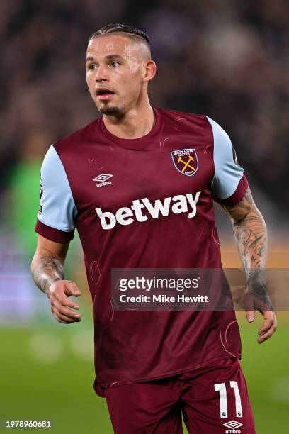 Kalvin Phillips of West Ham United looks on during the Premier League match between West Ham United and AFC Bournemouth at London Stadium on February...