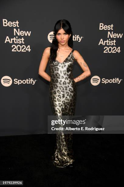 Nessa Barrett attends the 2024 Spotify Best New Artist Party at Paramount Studios on February 01, 2024 in Los Angeles, California.