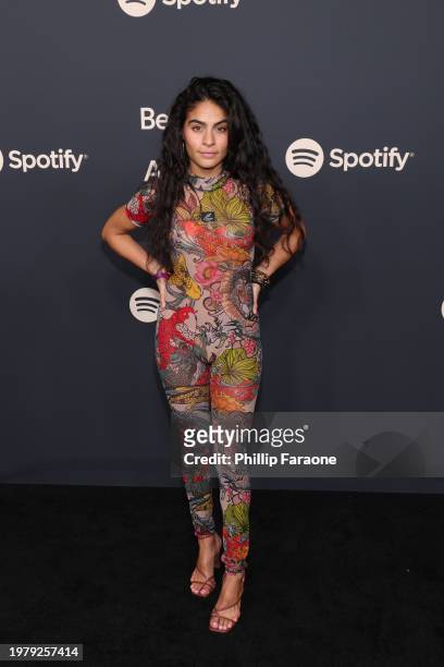 Jessie Reyez attends Spotify's 2024 Best New Artist Party at Paramount Studios on February 01, 2024 in Los Angeles, California.
