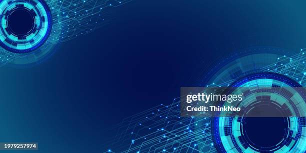 futuristic circuit board background - big tech stock illustrations