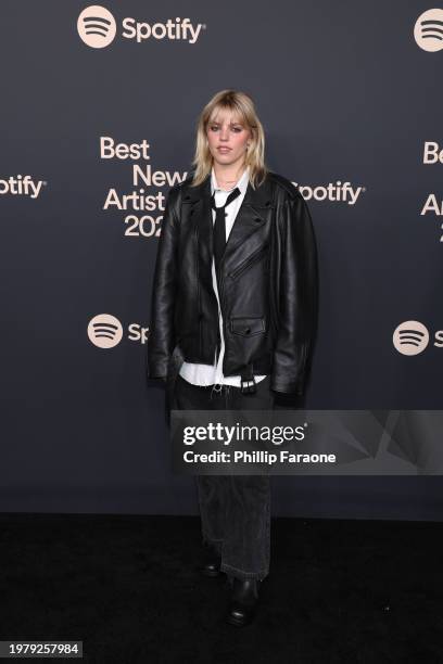 Reneé Rapp attends Spotify's 2024 Best New Artist Party at Paramount Studios on February 01, 2024 in Los Angeles, California.