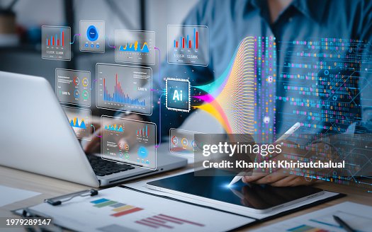 Data Analysis Computer Data Analysis Science And Big Data With Ai Technology Analyst Or ...