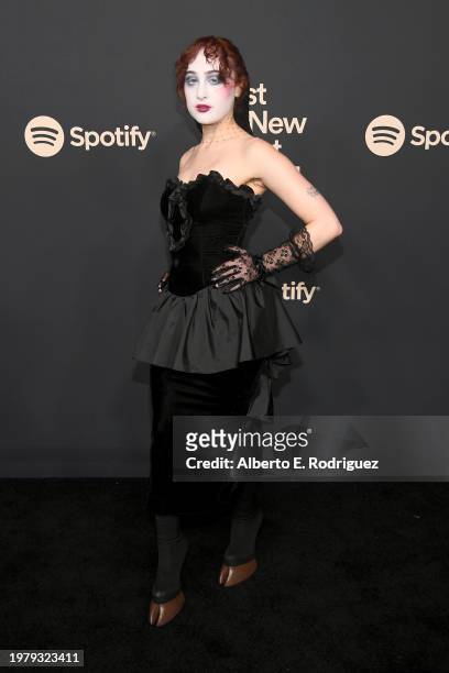Chappell Roan attends the 2024 Spotify Best New Artist Party at Paramount Studios on February 01, 2024 in Los Angeles, California.