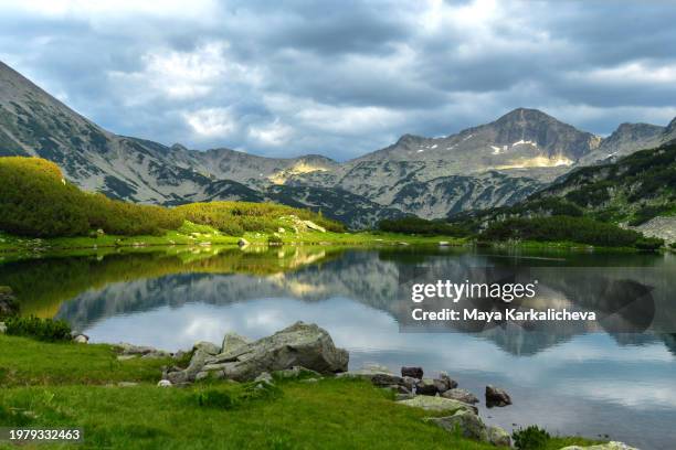 pirin mountain national park, muratovo lake, bulgaria - bulgaria stock pictures, royalty-free photos & images