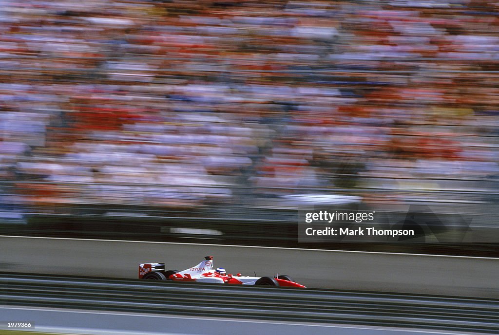 Oliver Panis of France and the Toyota team