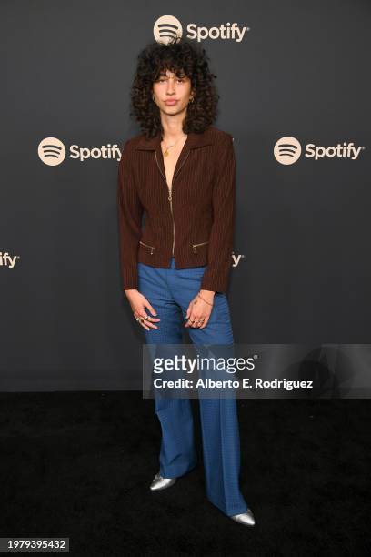 Noah LaLonde attends the 2024 Spotify Best New Artist Party at Paramount Studios on February 01, 2024 in Los Angeles, California.