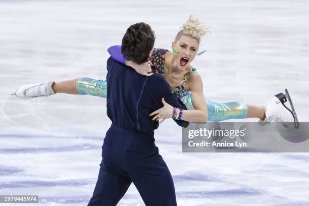 Piper Gilles and Paul Poirier of Canada compete in the Ice Dance Rhythm Dance during the ISU Four Continents Figure Skating Championships at Shanghai...