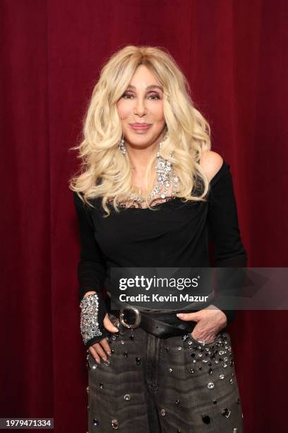 Cher attends the Warner Music Group Pre-Grammy Party at Citizen News Hollywood on February 01, 2024 in Los Angeles, California.