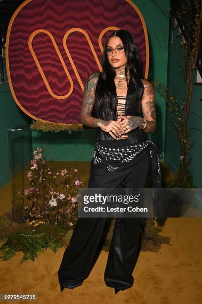 Kehlani attends the Warner Music Group Pre-Grammy Party at Citizen News Hollywood on February 01, 2024 in Los Angeles, California.