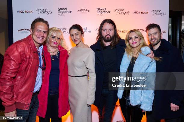 Courtney Capretto attends Morrison Hotel Gallery and Stand Together Music's The GRAMMY Party Celebrating the Legacy and Photography of Mick Rock at...