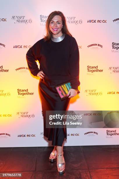 Sarah Meyers attends Morrison Hotel Gallery and Stand Together Music's The GRAMMY Party Celebrating the Legacy and Photography of Mick Rock at Sunset...