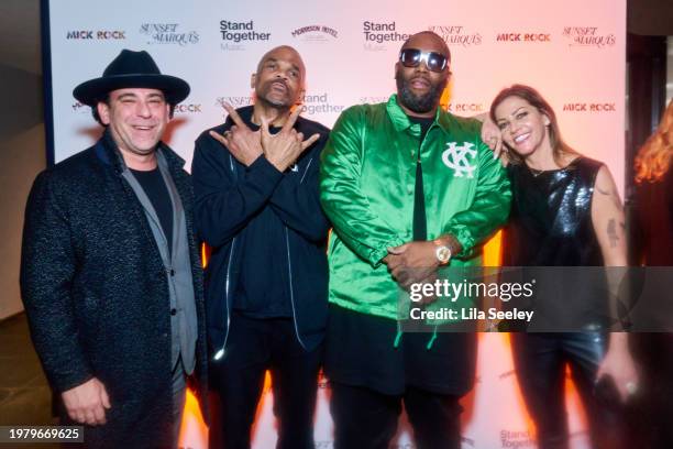Darryl McDaniels and guests attend Morrison Hotel Gallery and Stand Together Music's The GRAMMY Party Celebrating the Legacy and Photography of Mick...