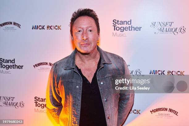 Julian Lennon attends Morrison Hotel Gallery and Stand Together Music's The GRAMMY Party Celebrating the Legacy and Photography of Mick Rock at...