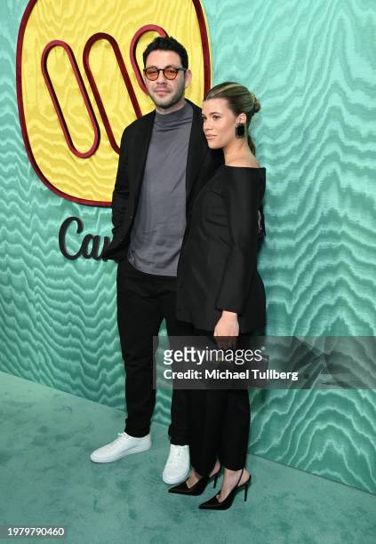Elliot Grainge and Sofia Richie Grainge attend the 2024 Warner Music Group Pre-GRAMMY Party at Citizen News Hollywood on February 01, 2024 in Los...