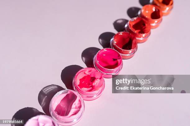 art of colors - batom rosa imagens e fotografias de stock