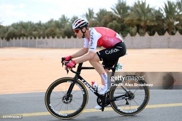 Ben Hermans of Belgium and Team Cofidis competes during the 4th AlUla Tour 2024, Stage 4 a 142.2km stage from Hegra to Maraya on February 02, 2024 in...
