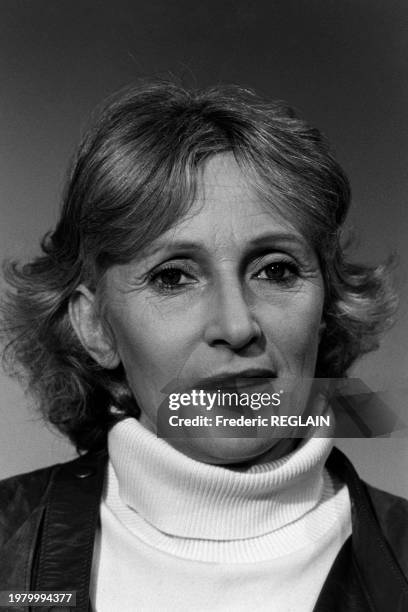 Marie-Claire Noah lors de l'enregistrement d'une émission de télévision en janvier 1981