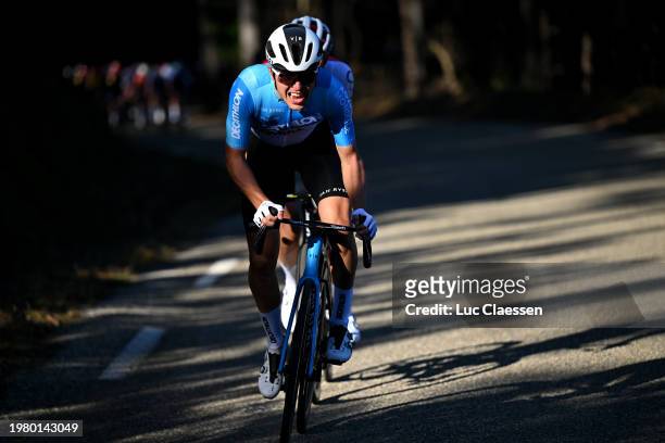 Benoit Cosnefroy of France and Decathlon AG2R La Mondiale Team attacks during the 54th Etoile de Besseges - Tour du Gard, Stage 3 a 161.11km stage...