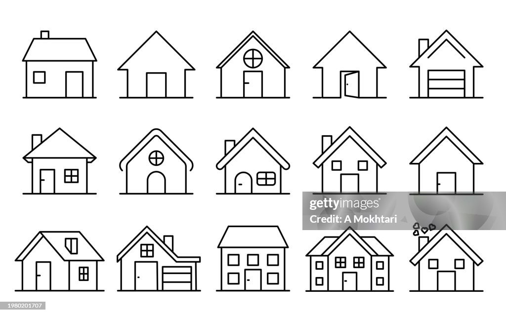 Different houses icon.