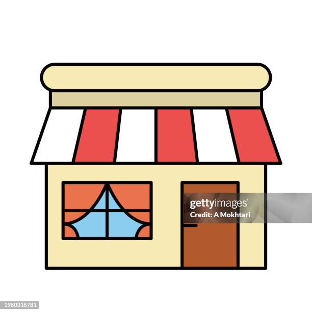store icon. - florist working stock illustrations