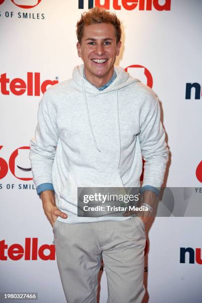 Lukas Sauer during the World Nutella Day - 60 years of smiles at Alsterpavillon on February 5, 2024 in Hamburg, Germany.