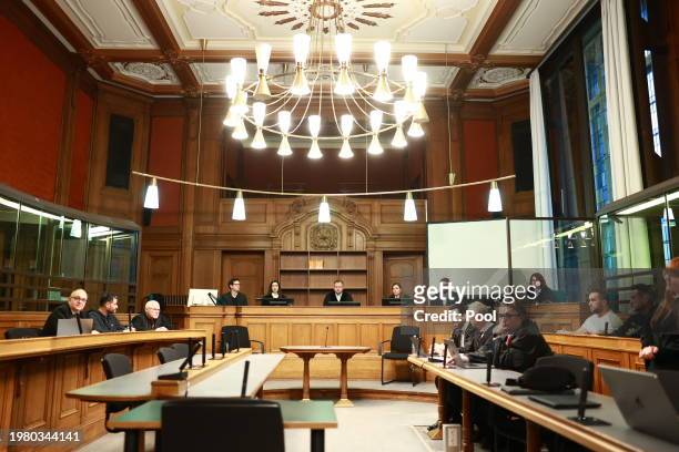 Trial against members of the Abou Chaker clan to the detriment of the rapper Bushido at the Berlin district court on February 5, 2024 in Berlin,...