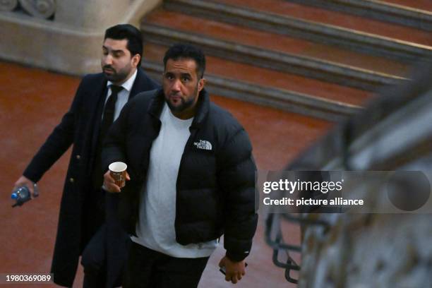 February 2024, Berlin: The main defendant Arafat Abou-Chaker comes to the courtroom in the district court before the verdict is announced in the...