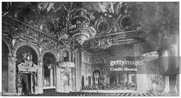 sport und zeitvertreib 1897: hall, monte carlo - sports hall stock-grafiken, -clipart, -cartoons und -symbole