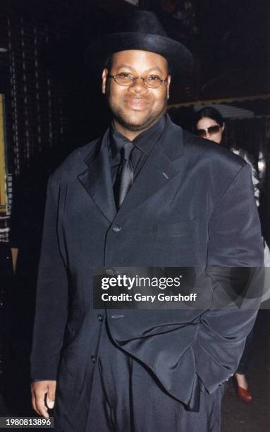Portrait of American music producer Jimmy Jam as he arrives for an MTV Video Music Awards after party at Serena, New York, New York, September 7,...