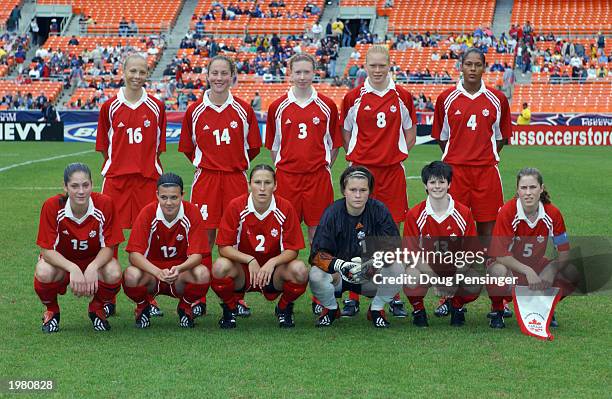 Brittany Timko, Carmelina Moscato, Melanie Booth, Clare Rustad, Sasha Andrews, Kara Lang, Christine Sinclair, Christine Latham, Erin McLeod, Diana...